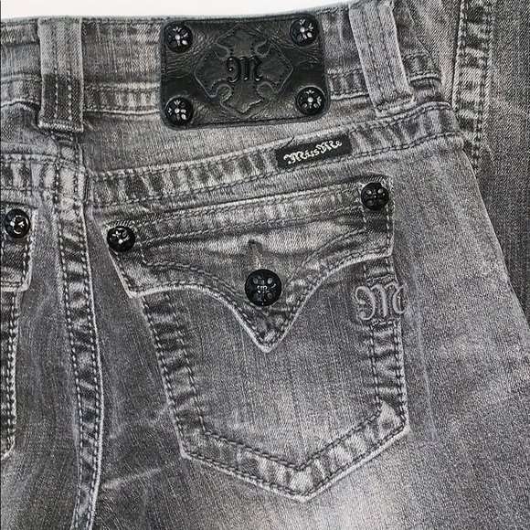 Miss Me 27 Skinny Black distressed Jeans - Picture 6 of 8